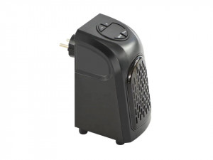 Mini aeroterma portabila pentru priza, 370W, rezistenta ceramica, 2 trepte, timmer, termostat, afisaj LCD numeric, Livington