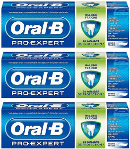 Pachet promo pasta de dinti Oral B, PRO-Expert, 3 x 75ml, respiratie proaspata, anti-placa