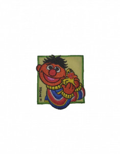 Petic textil, patch brodat , 72 x 63mm, Sesamstrasse, mupet, Wenco
