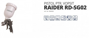 Pistol vopsit , pneumatic , 600ml , 1.5mm RAIDER RD-SG02