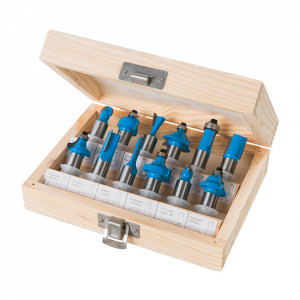 Set 12 freze lemn, oberfreza, prindere 12mm, Silverline