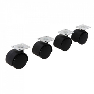 Set 4 roti mobilier aplicabile, 38mm, Fixman