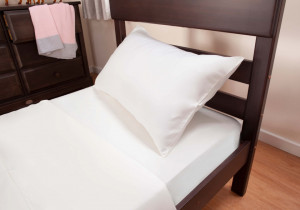 Set cearceaf cu elastic, husa perna, premium, 100% bumbac, 190 x 90 x 30cm, single, George Home