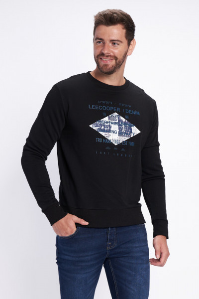 Lee Cooper - Férfi Pulóver Hosszú Ujjú Kerek Nyak