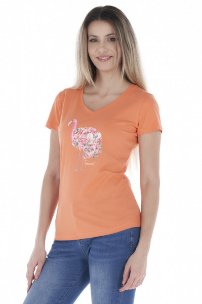 Timeout - Női pamut póló mintával és logóval
