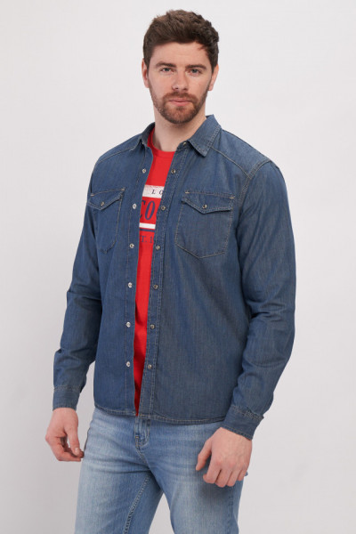 Lee Cooper - Férfi Ingek Hosszú Ujjú