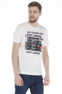 Lee Cooper - Férfi póló logóval és nyomott képpel