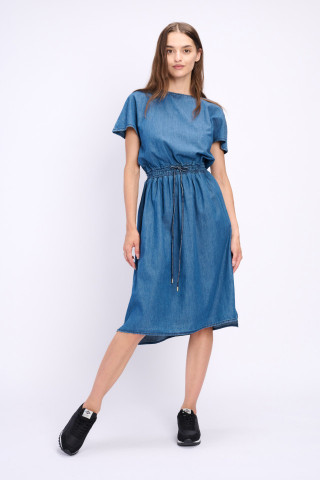 Lee Cooper - Női Farmer Ruhák Midi Hosszú Ruha