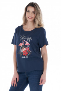Kenvelo - Női póló trópusi mintával