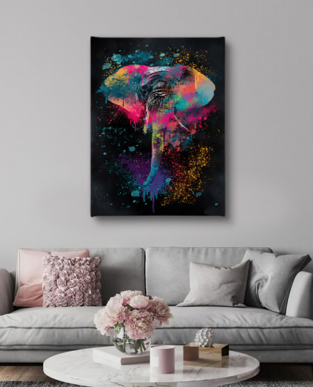 Poster, Elefant abstract