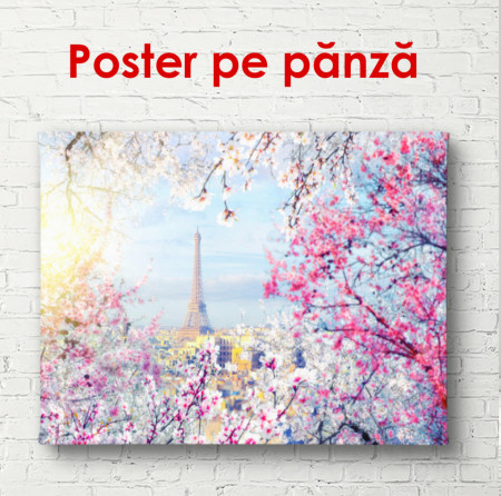 Poster, Parisul frumos cu vedere la Turnul Eiffel