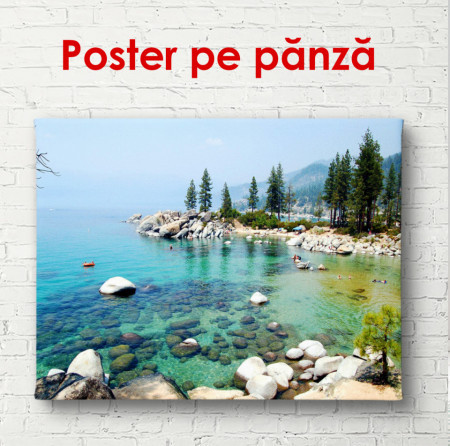 Poster, Peisajul frumos lângă lacul