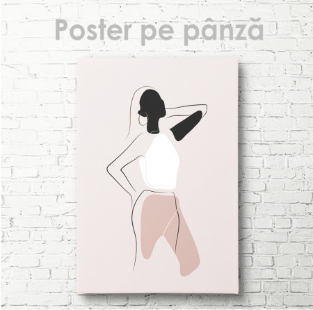 Poster, Silueta unei fete