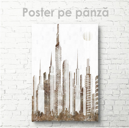 Poster, Oraș în gri