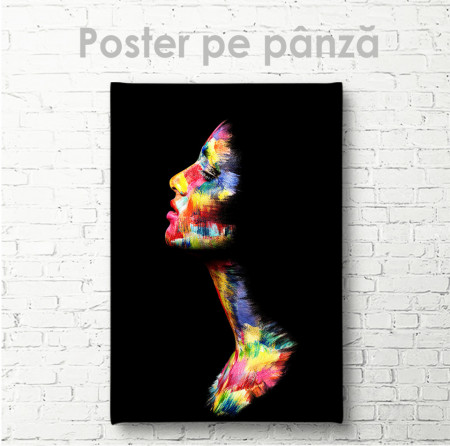 Poster, Portretul unei fete abstracte