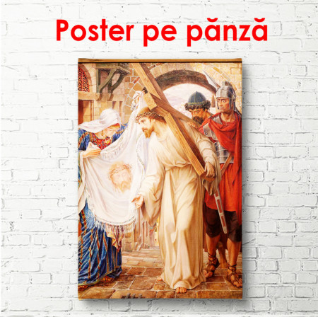Poster, Purtând crucea