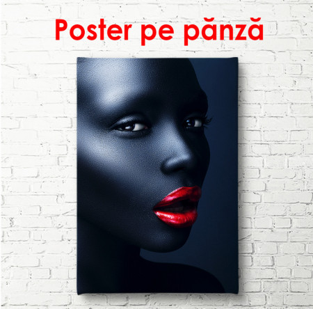 Poster, Femeie cu buze roșii