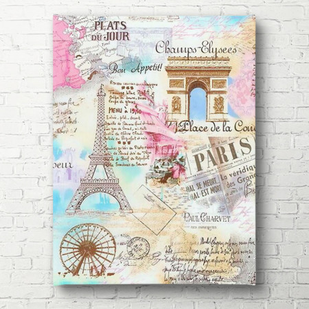Poster, Parisul în nuanțe de roz