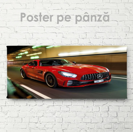Poster, Mercedes roșu