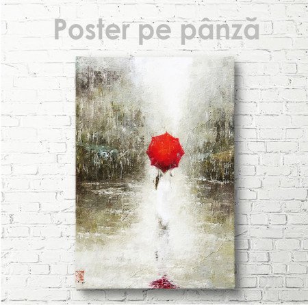 Poster, MeditațiePoster, Fata cu umbrelă