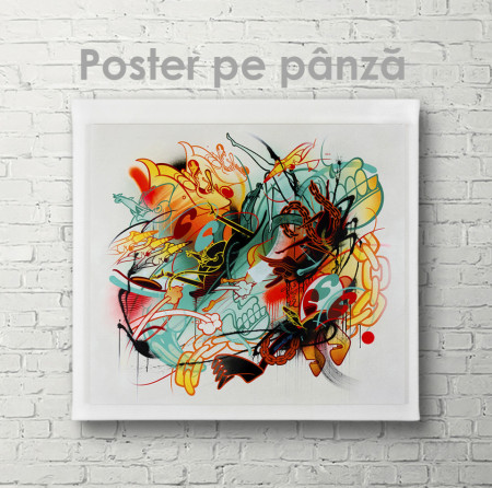 Poster, Abstracție multicoloră