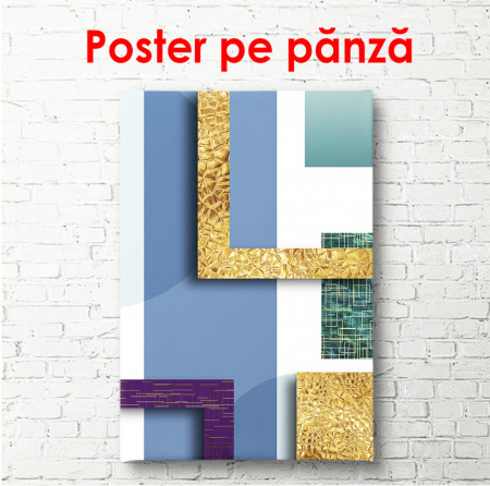 Poster, Fragmente de diferite forme într-un stil abstract