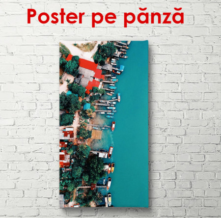 Poster, Vedere de sus pe coasta orașului