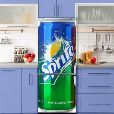 Stickere 3D pentru uși, Sprite, 1 foaie de 80 x 200 cm