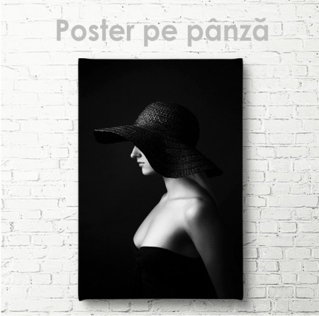 Poster, Fată cu pălărie