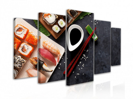 Tablou modular, Set clasic de sushi