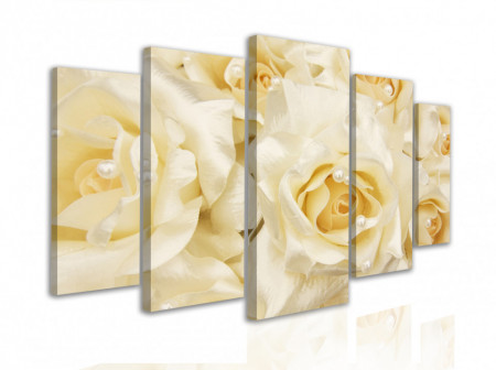 Tablou modular, Trandafiri albi