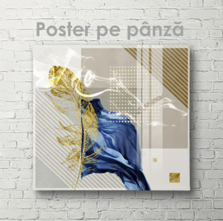 Poster, Frunza de aur abstractă