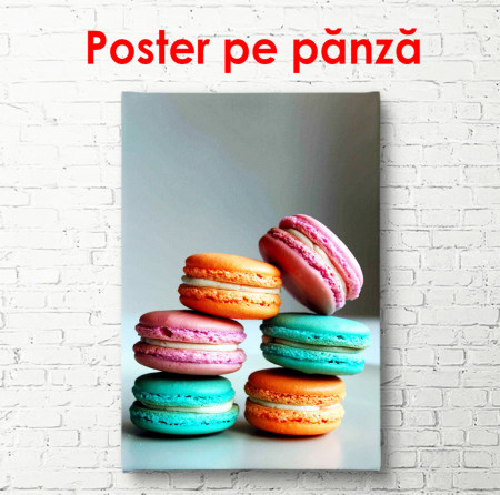 Poster, Prăjituri macarons multicolore