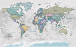 Fototapet, O hartă politică a lumii