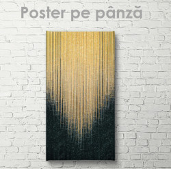 Poster, Abstracția auriu cu negru