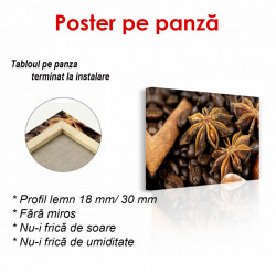 Poster, Boabe de cafea cu scorțișoară