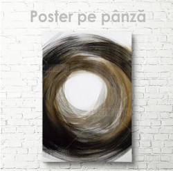 Poster, Cerc abstract în culori reci