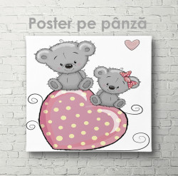 Poster, Două animale mici drăguțe