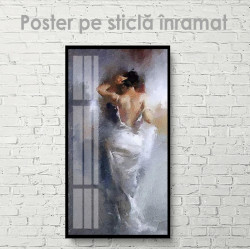 Poster, Fată în rochie albă