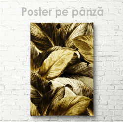 Poster, Frunze aurii de plante