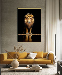 Poster, Leu cu coroană de aur