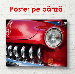 Poster, Mașina retro roșie