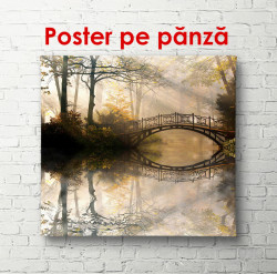 Poster, Pădurea în ceață și un pod