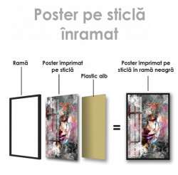 Poster, Portretul colorat al unei fete