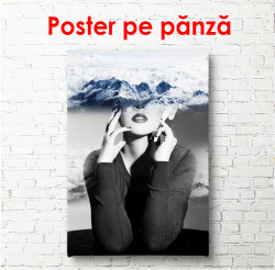 Poster, Portretul unei fete în nori