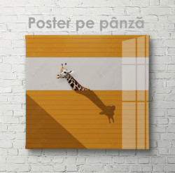 Poster, Poster cu girafă minimalist