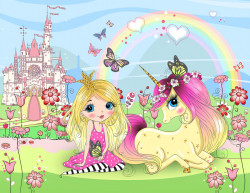 Poster, Prințesa cu unicorn