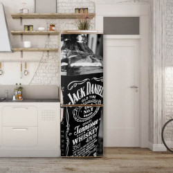 Stickere 3D pentru uși, Whiskey Jack Daniels, 1 foaie de 80 x 200 cm