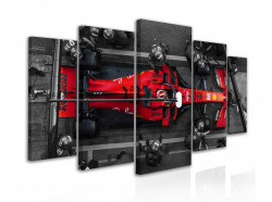 Tablou modular, Formula 1 roșie
