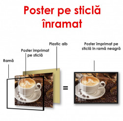 Poster, Cana albă cu cafea